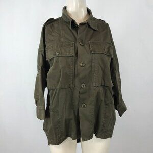 BOY. BAND OF OUTSIDERS ~ WOMENS 3 ~ OLIVE BUTTON UP MILITARY JACKET
